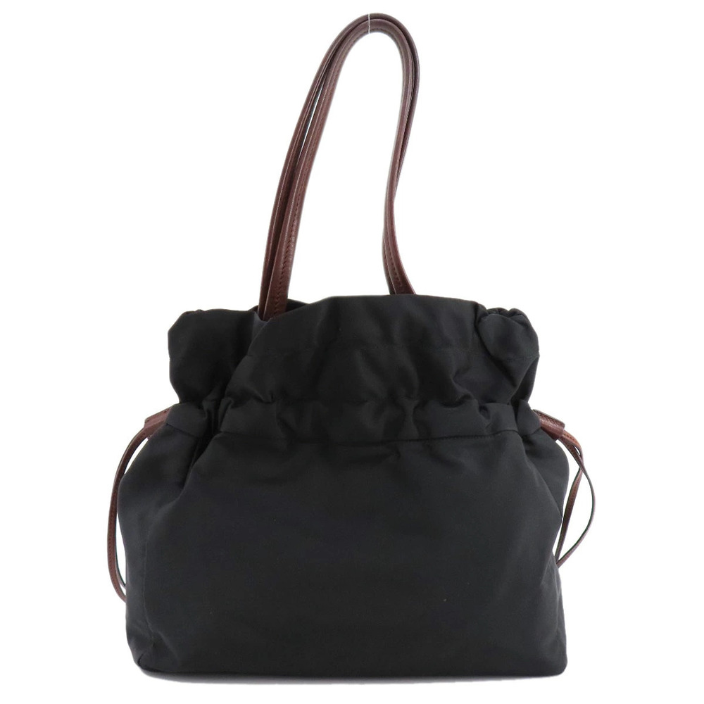 Prada Tessuto drawstring tote bag black